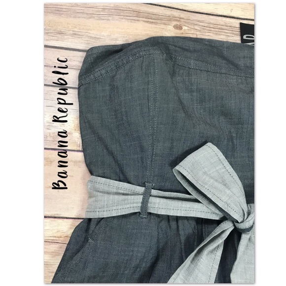 Banana republic chambray sleeveless dress - Picture 2 of 7